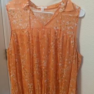Lauren Conrad Sleeveless Sheer Blouse